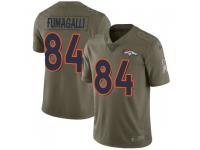 Nike Troy Fumagalli Denver Broncos Men's Limited Green 2017 Salute to Service Jersey