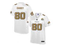 Nike Women Denver Broncos #80 James Casey Pro Line White Super Bowl 50 Fashion Jersey