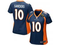 Super Bowl 50 #10 Emmanuel Sanders Denver Broncos Alternate Jersey _ Nike Women's Navy Blue NFL Game