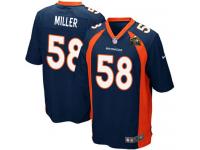 Super Bowl 50 Denver Broncos Von Miller Youth Alternate Jersey - Navy Blue Nike NFL #58 Game