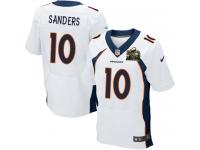 Super Bowl 50 Men Nike NFL Denver Broncos #10 Emmanuel Sanders Authentic Elite Road White Jersey