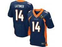 Super Bowl 50 Men Nike NFL Denver Broncos #14 Cody Latimer Authentic Elite Navy Blue Jersey