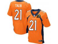 Super Bowl 50 Men Nike NFL Denver Broncos #21 Aqib Talib Authentic Elite Home Orange Jersey