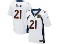 Super Bowl 50 Men Nike NFL Denver Broncos #21 Aqib Talib Authentic Elite Road White Jersey