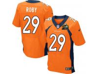 Super Bowl 50 Men Nike NFL Denver Broncos #29 Bradley Roby Authentic Elite Home Orange Jersey