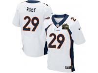 Super Bowl 50 Men Nike NFL Denver Broncos #29 Bradley Roby Authentic Elite Road White Jersey