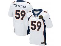 Super Bowl 50 Men Nike NFL Denver Broncos #59 Danny Trevathan Authentic Elite Road White Jersey