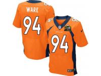 Super Bowl 50 Men Nike NFL Denver Broncos #94 DeMarcus Ware Authentic Elite Home Orange Jersey