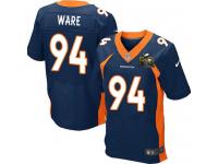 Super Bowl 50 Men Nike NFL Denver Broncos #94 DeMarcus Ware Authentic Elite Navy Blue Jersey