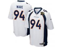 Super Bowl 50 Men Nike NFL Denver Broncos #94 DeMarcus Ware Road White Game Jersey