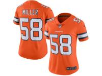 Von Miller Denver Broncos Nike Women Color Rush Limited Jersey - Orange