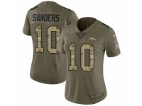 Women Nike Denver Broncos #10 Emmanuel Sanders Limited Olive/Camo 2017 Salute to Service NFL Jersey