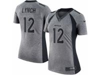 Women Nike Denver Broncos #12 Paxton Lynch Gray Stitched NFL Limited Gridiron Gray Jersey