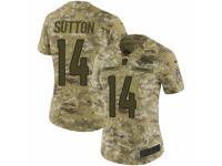 Women Nike Denver Broncos #14 Courtland Sutton Limited Camo 2018 Salute to Service NFL Jersey