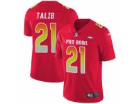 Women Nike Denver Broncos #21 Aqib Talib Limited Red 2018 Pro Bowl NFL Jersey