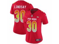 Women Nike Denver Broncos #30 Phillip Lindsay Limited Red AFC 2019 Pro Bowl NFL Jersey