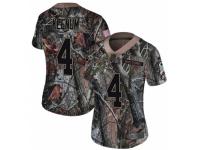 Women Nike Denver Broncos #4 Case Keenum Limited Camo Rush Realtree NFL Jersey