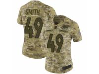 Women Nike Denver Broncos #49 Dennis Smith Limited Camo 2018 Salute to Service NFL Jersey