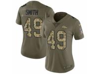 Women Nike Denver Broncos #49 Dennis Smith Limited Olive/Camo 2017 Salute to Service NFL Jersey