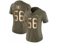 Women Nike Denver Broncos #56 Shane Ray Limited Olive/Gold 2017 Salute to Service NFL Jersey