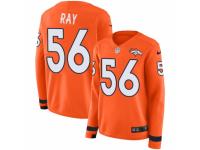 Women Nike Denver Broncos #56 Shane Ray Limited Orange Therma Long Sleeve NFL Jersey