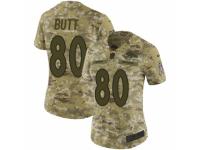 Women Nike Denver Broncos #80 Jake Butt Limited Camo 2018 Salute to Service NFL Jersey