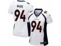 Women Nike Denver Broncos #94 DeMarcus Ware Game White NFL Jersey