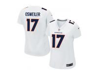 Women Nike NFL Denver Broncos #17 Brock Osweiler Game White Jersey