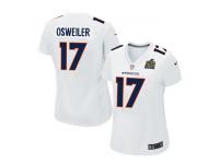 Women Nike NFL Denver Broncos #17 Brock Osweiler Super Bowl 50 Game White Jersey