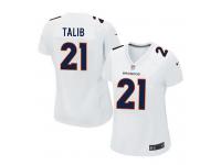 Women Nike NFL Denver Broncos #21 Aqib Talib Game White Jersey