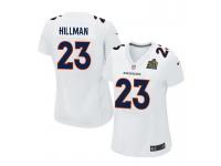 Women Nike NFL Denver Broncos #23 Ronnie Hillman Super Bowl 50 Game White Jersey