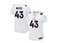 Women Nike NFL Denver Broncos #43 T.J. Ward Game White Jersey