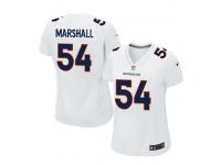 Women Nike NFL Denver Broncos #54 Brandon Marshall Game White Jersey