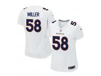 Women Nike NFL Denver Broncos #58 Von Miller Game White Jersey