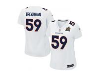 Women Nike NFL Denver Broncos #59 Danny Trevathan Super Bowl 50 Game White Jersey