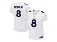 Women Nike NFL Denver Broncos #8 Brandon McManus Game White Jersey