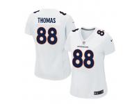 Women Nike NFL Denver Broncos #88 Demaryius Thomas Game White Jersey