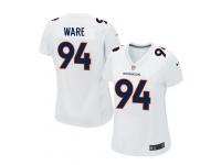 Women Nike NFL Denver Broncos #94 DeMarcus Ware Game White Jersey