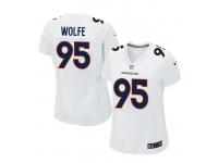 Women Nike NFL Denver Broncos #95 Derek Wolfe Game White Jersey