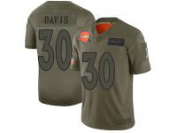 Women's #30 Limited Terrell Davis Camo Football Jersey Denver Broncos 2019 Salute to Service