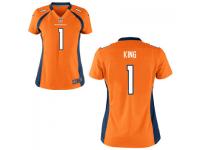 Women's Denver Broncos #1 Marquette King Nike Orange Game Jersey