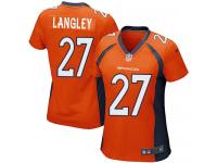 Women's Game Brendan Langley #27 Nike Orange Home Jersey - NFL Denver Broncos