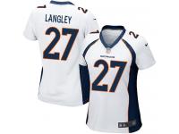 Women's Game Brendan Langley #27 Nike White Road Jersey - NFL Denver Broncos