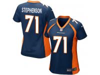 Women's Game Donald Stephenson Navy Blue Jersey Alternate #71 NFL Denver Broncos Nike