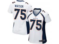 Women's Game Menelik Watson #75 Nike White Road Jersey - NFL Denver Broncos