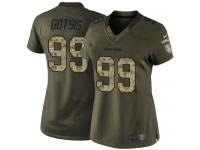 Women's Limited Adam Gotsis #99 Nike Green Jersey - NFL Denver Broncos Salute to Service