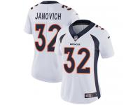 Women's Limited Andy Janovich #32 Nike White Road Jersey - NFL Denver Broncos Vapor Untouchable