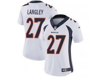 Women's Limited Brendan Langley #27 Nike White Road Jersey - NFL Denver Broncos Vapor Untouchable