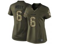 Women's Limited Chad Kelly #6 Nike Green Jersey - NFL Denver Broncos Salute to Service