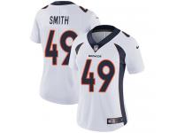 Women's Limited Dennis Smith #49 Nike White Road Jersey - NFL Denver Broncos Vapor Untouchable